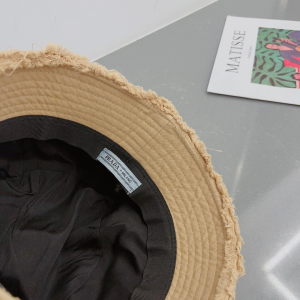 Prada Beige Canvas Bucket Hat