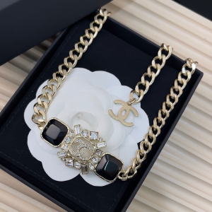 Chanel Crystal CC Chain Necklaces