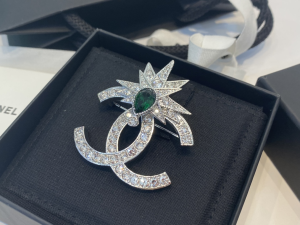 Chanel Crystal CC King Brooch