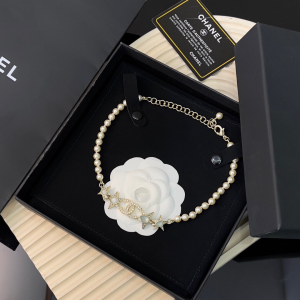 Chanel Crystal CC Pearls Necklaces