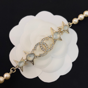 Chanel Crystal CC Pearls Necklaces