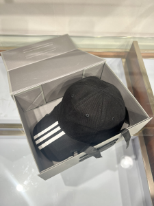 Balenciaga Black Canvas Baseball Cap Hat