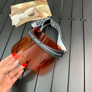 Dior DiorClub V1U Brown Visor Cap Hat