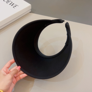 Prada Black Drill Visor Cap Hat