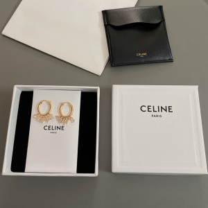 Celine Paris Hoops Crystals Earrings