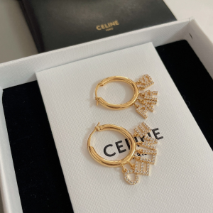 Celine Paris Hoops Crystals Earrings