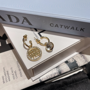 Miu Miu Crystal Round Earrings