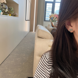 Miu Miu Enameled Metal Earrings