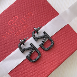 Valentino Crystals Vlogo Earrings