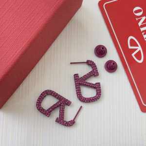 Valentino Crystals Vlogo Earrings