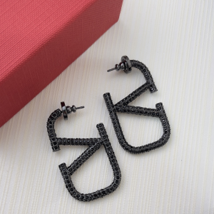 Valentino Crystals Vlogo Earrings