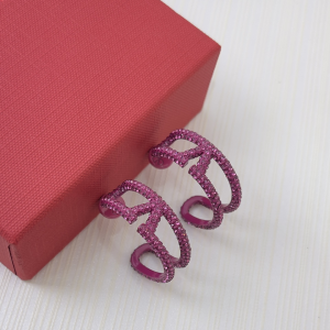 Valentino Crystals Vlogo Earrings