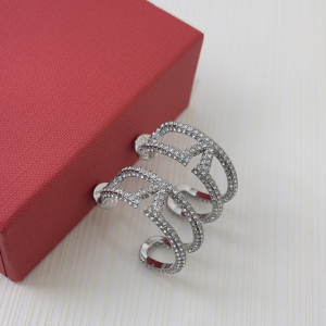 Valentino Crystals Vlogo Earrings