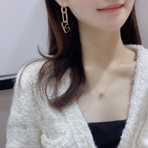 Valentino Vlogo Earrings Gold