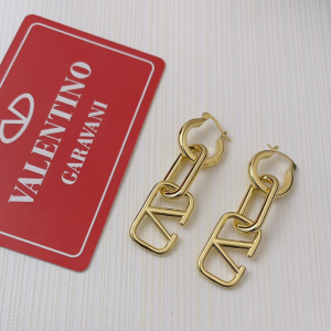 Valentino Vlogo Earrings Gold