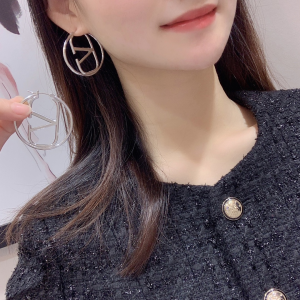 Valentino Vlogo Earrings Silver