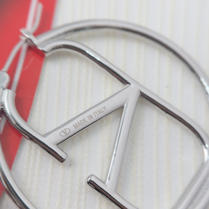 Valentino Vlogo Earrings Silver
