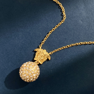 Versace Medusa Crystal Ball Necklace