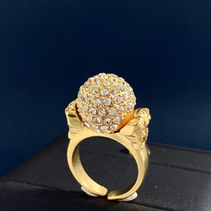Versace Medusa Crystal Ball Rings