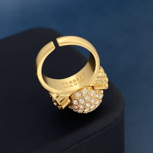 Versace Medusa Crystal Ball Rings