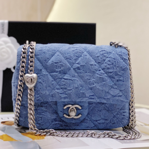 Chanel Denim Blue Mini Flap Bag