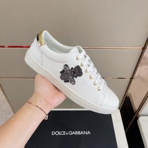 Dolce Gabbana White Leather Sneaker 38TO45