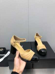 Chanel Beige Suede Leather Pumps 35TO41