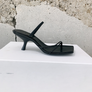 The Row Rai Black Leather Sandals 35TO40