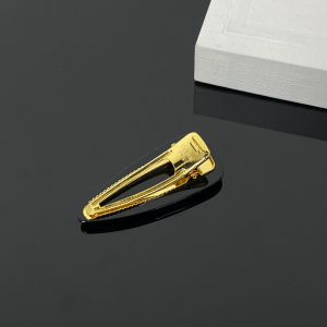 Celine Triomphe Hair Clip Black