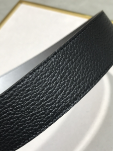 Fendi FF Logo Black Leather Belt 38MM