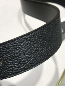 Fendi FF Logo Black Leather Belt 38MM
