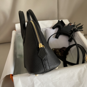 Hermes Bolide Mini Bag Black 18CM
