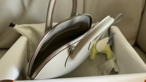 Hermes Bolide Mini Bag White 18CM