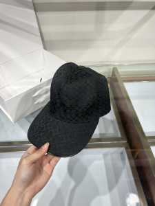 Coach Black GG Canvas Baseball Cap Hat