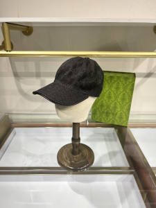 Gucci Black GG Canvas Baseball Cap Hat