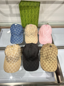 Gucci Black GG Canvas Baseball Cap Hat