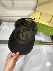 Gucci Black GG Canvas Baseball Cap Hat