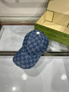 Gucci Blue GG Canvas Baseball Cap Hat