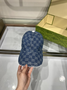 Gucci Blue GG Canvas Baseball Cap Hat