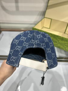 Gucci Blue GG Canvas Baseball Cap Hat