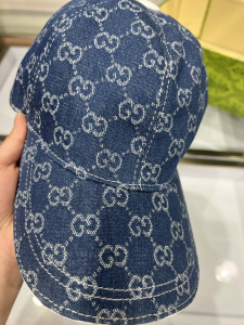 Gucci Blue GG Canvas Baseball Cap Hat