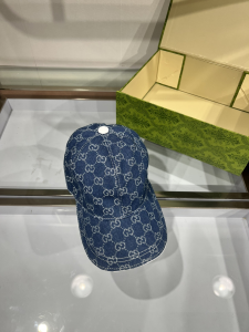Gucci Blue GG Canvas Baseball Cap Hat