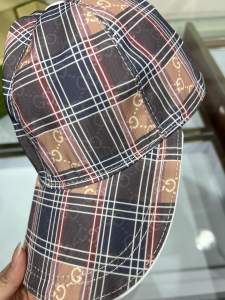 Gucci GG Check Canvas Baseball Cap Hat