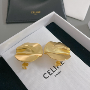 Celine Medaille Celine Gold Earrings