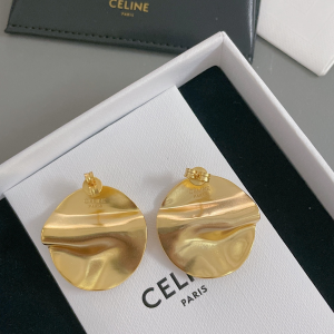 Celine Medaille Celine Gold Earrings
