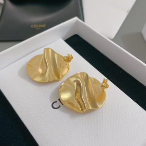 Celine Medaille Celine Gold Earrings