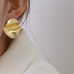 Celine Medaille Celine Gold Earrings