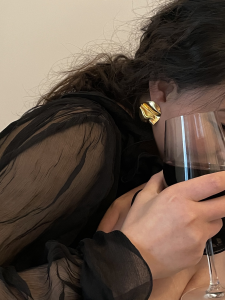 Celine Medaille Celine Gold Earrings