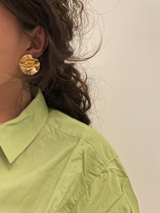 Celine Medaille Celine Gold Earrings