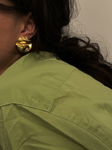 Celine Medaille Celine Gold Earrings